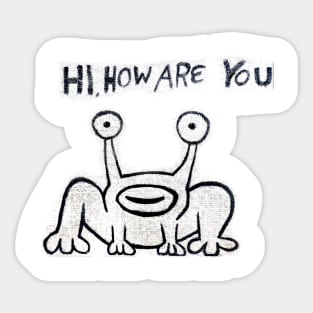 Daniel Johnston Hi How Are You Austin TX Sticker